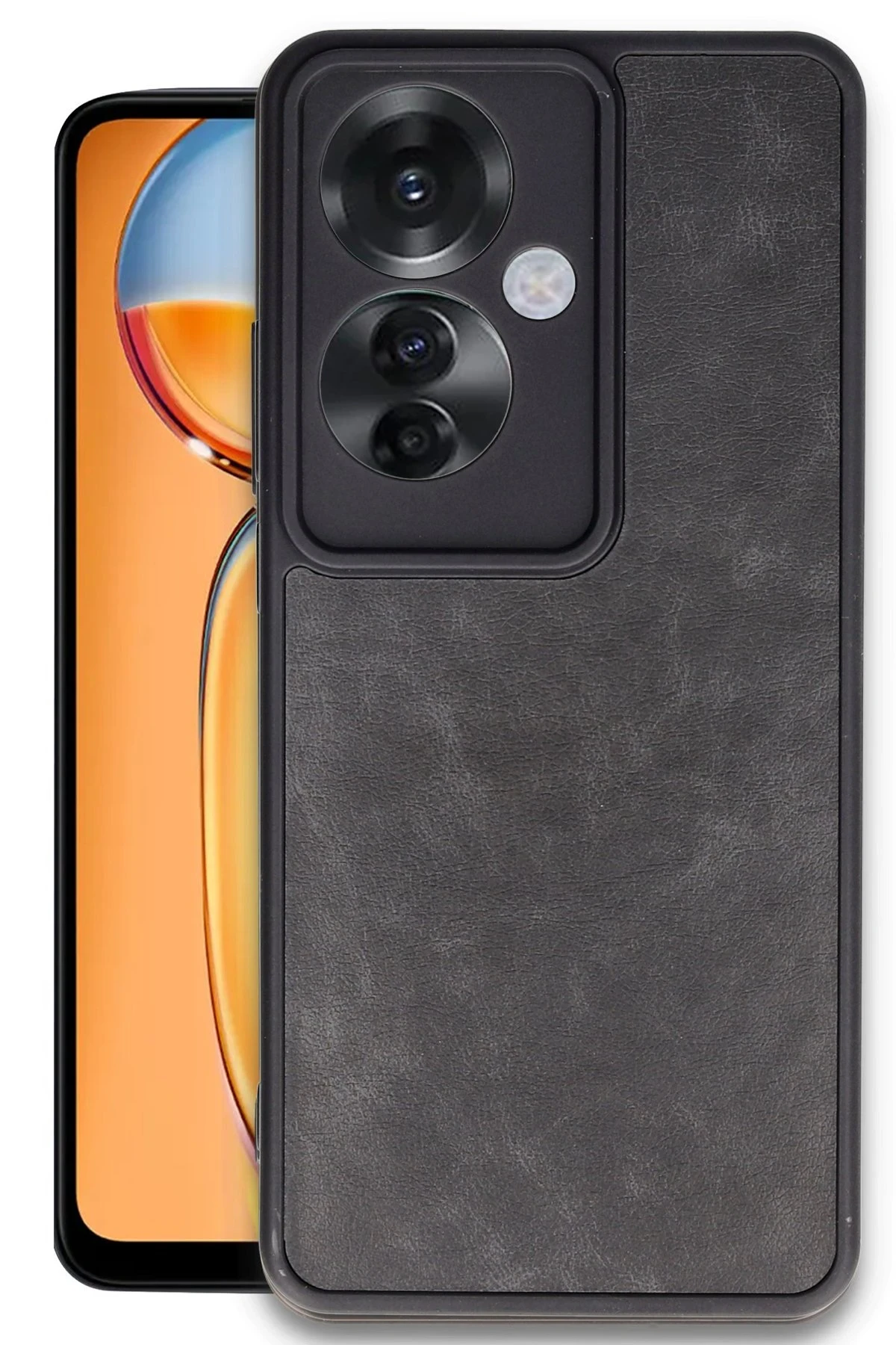 newface-oppo-reno-11f-kilif-aras-deri-kapak-siyah-default Uray store Oppo Reno 11F Kılıf Aras Deri Kapak - Siyah - Görsel 1
