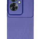 Uray store Oppo Reno 11F Kılıf Auto Focus Karbon Kapak - Lacivert