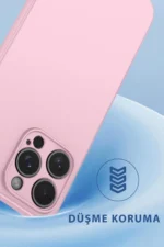 Uray store Oppo Reno 11F Kılıf First Silikon - Lacivert - Görsel 3