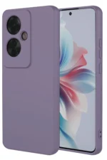 Uray store Oppo Reno 11F Kılıf First Silikon - Lila