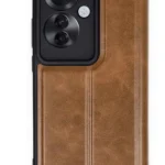 Uray store Oppo Reno 11F Kılıf Flip Cover - Taba