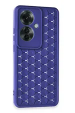 Uray store Oppo Reno 11F Kılıf Petek Silikon Kapak - Lacivert - Görsel 2