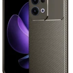 Uray store Oppo Reno 13 Pro Kılıf Auto Focus Karbon Kapak - Kahverengi