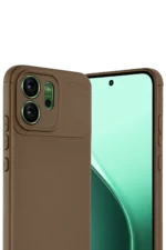 Uray store Oppo Reno 14 Auto Focus Karbon Kapak - Kahverengi - Görsel 3