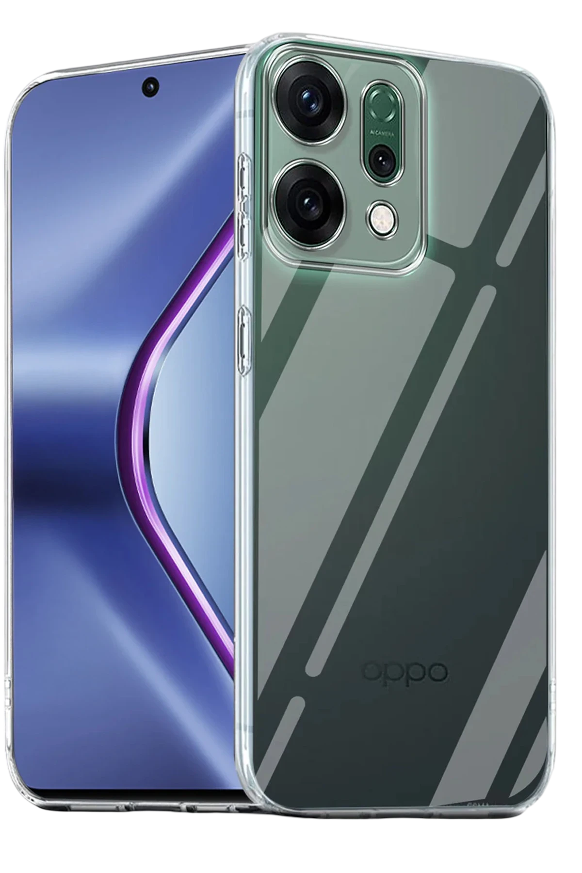 newface-oppo-reno-14-kilif-lux-seffaf-silikon-default Uray store Oppo Reno 14 Kılıf Lüx Şeffaf Silikon - Şeffaf - Görsel 1
