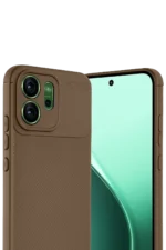 Uray store Oppo Reno 14F Auto Focus Karbon Kapak - Kahverengi - Görsel 2