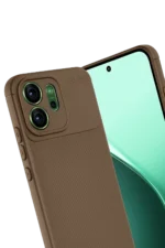 Uray store Oppo Reno 14F Auto Focus Karbon Kapak - Kahverengi - Görsel 3