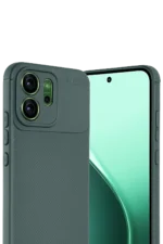 Uray store Oppo Reno 14F Auto Focus Karbon Kapak - Koyu Yeşil - Görsel 2
