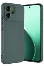 Uray store Oppo Reno 14F Auto Focus Karbon Kapak - Koyu Yeşil