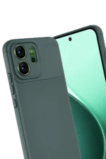 Uray store Oppo Reno 14F Auto Focus Karbon Kapak - Koyu Yeşil - Görsel 3