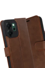 Uray store Oppo Reno 14F Trend S Plus Kapaklı Kılıf - Taba - Görsel 3