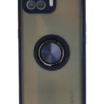 Uray store Oppo Reno 4 Lite Kılıf Montreal Yüzüklü Silikon Kapak - Lacivert