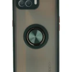 Uray store Oppo Reno 4 Lite Kılıf Montreal Yüzüklü Silikon Kapak - Yeşil