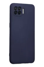 Uray store Oppo Reno 4 Lite Kılıf Nano içi Kadife Silikon - Lacivert - Görsel 2