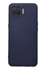 Uray store Oppo Reno 4 Lite Kılıf Nano içi Kadife Silikon - Lacivert