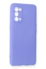Uray store Oppo Reno 5 Kılıf First Silikon - Lila - Görsel 2