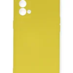 Uray store Oppo Reno 5 Kılıf Nano içi Kadife Silikon - Sarı