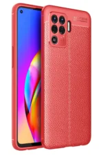 Uray store Oppo Reno 5 Lite Kılıf Auto Focus Kapak - Kırmızı