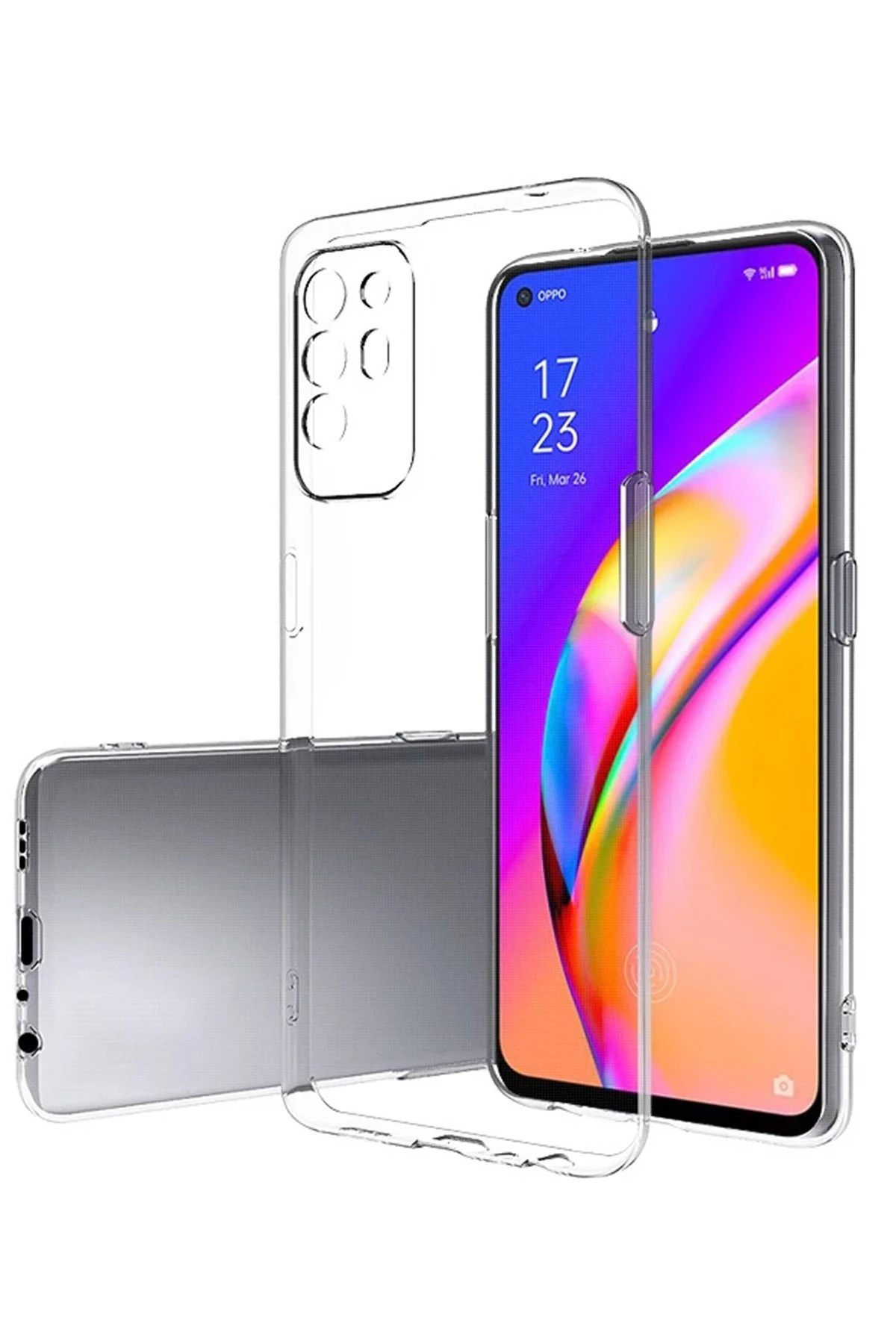 newface-oppo-reno-5-lite-kilif-lux-seffaf-silikon-default Uray store Oppo Reno 5 Lite Kılıf Lüx Şeffaf Silikon - Görsel 1