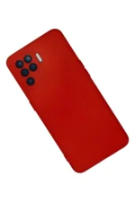 Uray store Oppo Reno 5 Lite Kılıf Nano içi Kadife Silikon - Kırmızı - Görsel 3