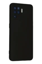 Uray store Oppo Reno 5 Lite Kılıf Nano içi Kadife Silikon - Siyah - Görsel 2