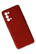 Uray store Oppo Reno 5 Pro Kılıf First Silikon - Bordo - Görsel 3