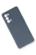 Uray store Oppo Reno 5 Pro Kılıf Nano içi Kadife Silikon - Gri - Görsel 3