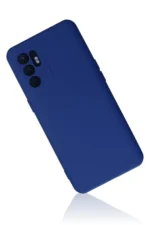 Uray store Oppo Reno 6 Kılıf Nano içi Kadife Silikon - Mavi - Görsel 2