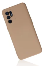 Uray store Oppo Reno 6 Kılıf Nano içi Kadife Silikon - Pudra - Görsel 2