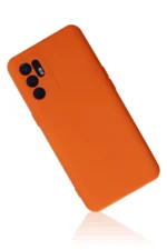 Uray store Oppo Reno 6 Kılıf Nano içi Kadife Silikon - Turuncu - Görsel 2