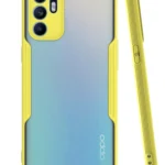 Uray store Oppo Reno 6 Kılıf Platin Silikon - Sarı