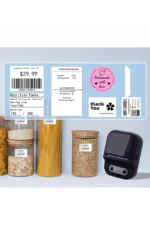 Uray store P2 Kablosuz Etiket Yazıcı - Siyah - Görsel 4