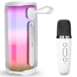 Uray store Pluse 5 Mikrofonlu RGB Kablosuz Hoparlör - Beyaz