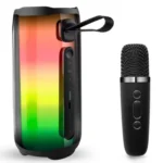 Uray store Pluse 5 Mikrofonlu RGB Kablosuz Hoparlör - Siyah