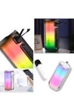 Uray store Pluse 5 Mikrofonlu RGB Kablosuz Hoparlör - Siyah - Görsel 5