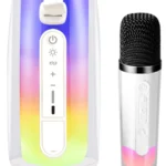 Uray store Pluse 7 Mikrofonlu RGB Kablosuz Hoparlör - Beyaz