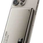 Uray store PW555 5.000 mAh Dijital Göstergeli 18W Type-C ve 15W Kablosuz Şarj PD Hızlı Şarj Magsafe Powerbank - Titanyum