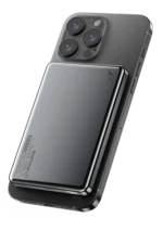 Uray store PW560 10.000 mAh Dijital Göstergeli 20W Type-C ve 15W Kablosuz Şarj PD Hızlı Şarj Magsafe Powerbank - Titanyum