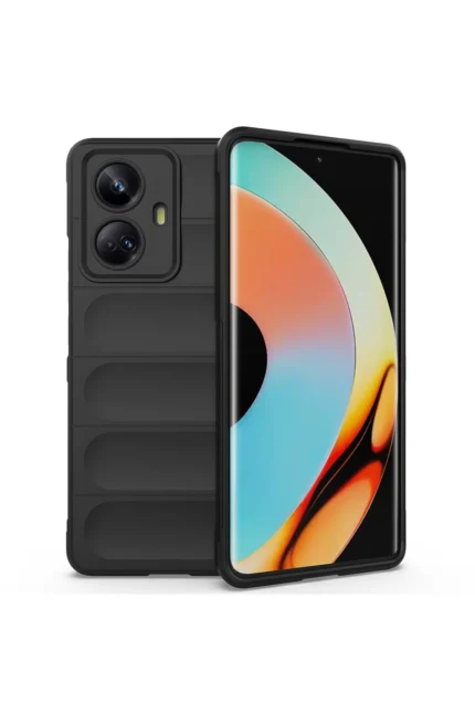 Uray store Realme 10 Pro 5G Kılıf Optimum Silikon - Siyah