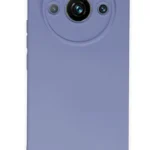 Uray store Realme 11 Pro Kılıf Nano içi Kadife Silikon - Lila