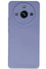 Uray store Realme 11 Pro Kılıf Nano içi Kadife Silikon - Lila