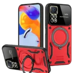 Uray store Realme 11 Pro Plus Joy Lens Standlı Kapak - Kırmızı