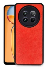 Uray store Realme 12 5G Kılıf Aras Deri Kapak - Kırmızı