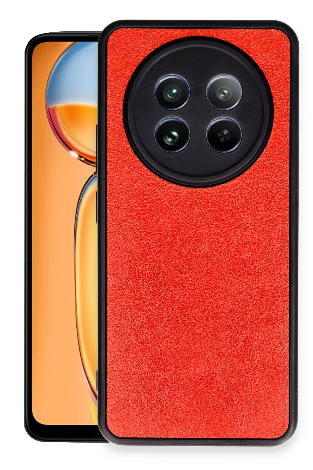 newface-realme-12-5g-kilif-aras-deri-kapak-kirmizi-default Uray store Realme 12 5G Kılıf Aras Deri Kapak - Kırmızı - Görsel 1