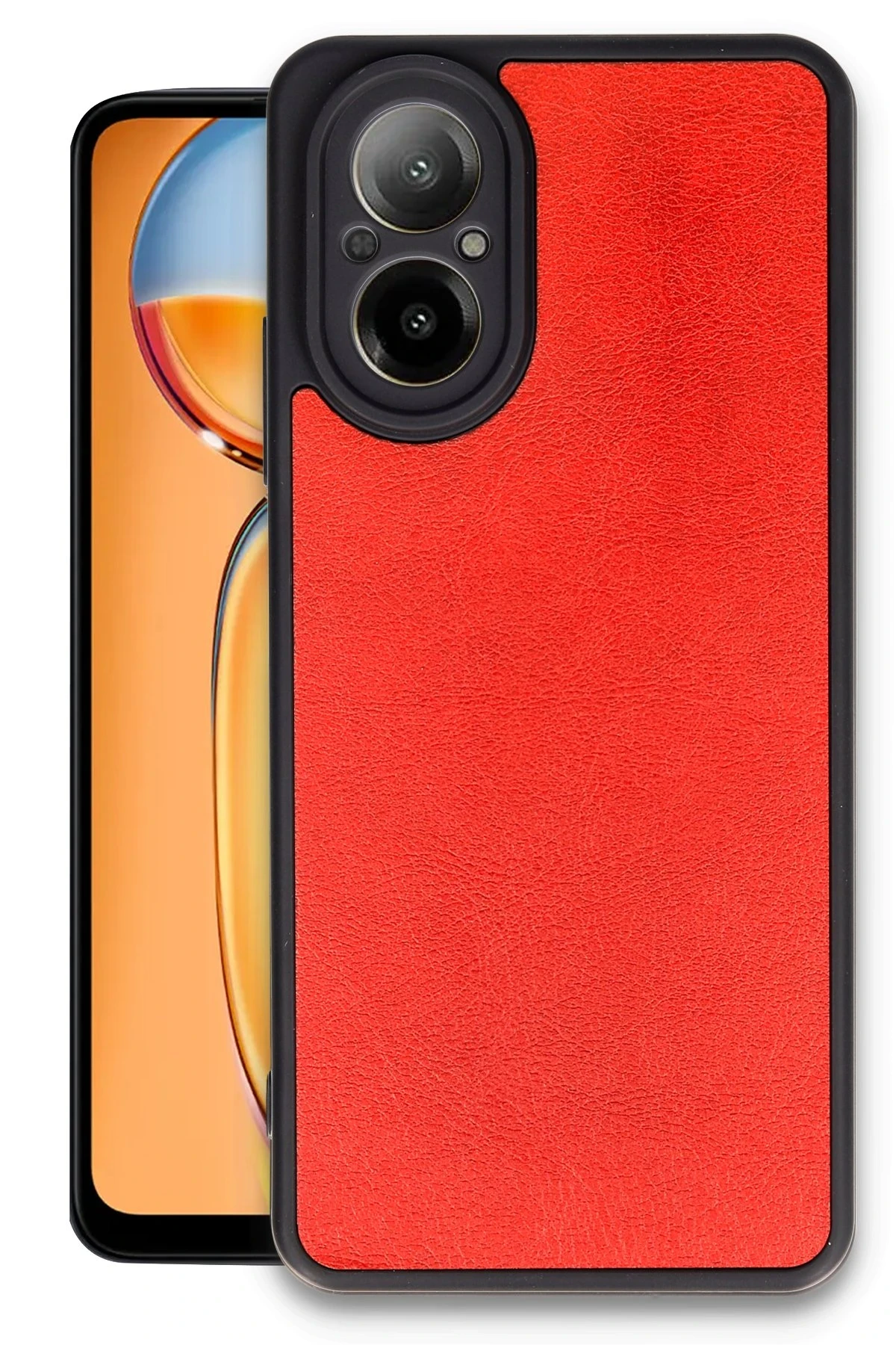 newface-realme-12-lite-kilif-aras-deri-kapak-kirmizi-default Uray store Realme 12 Lite Kılıf Aras Deri Kapak - Kırmızı - Görsel 1