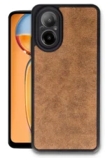 Uray store Realme 12 Lite Kılıf Aras Deri Kapak - Taba