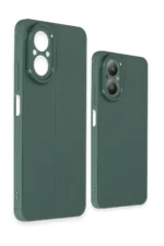 Uray store Realme 12 Lite Kılıf Auto Focus Kapak - Koyu Yeşil - Görsel 3
