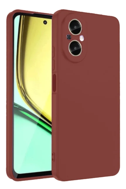 Uray store Realme 12 Lite Kılıf First Silikon - Bordo