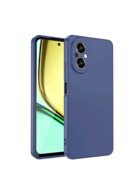Uray store Realme 12 Lite Kılıf First Silikon - Lacivert