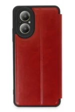Uray store Realme 12 Lite Kılıf Flip Cover - Kırmızı
